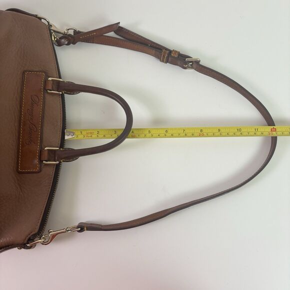 Vintage Dooney & Bourke Florentine Vachetta Brown Leather Large Juliette Satchel - Picture 14 of 16